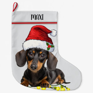 Dachshund Dog Custom Pet Grote Kerstsok