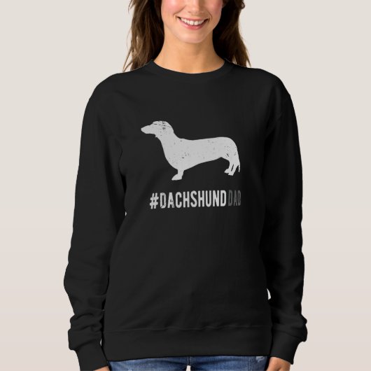 Dachshund Dog Dad For Men Funny Dachshund Dog Love Trui (Voorkant)