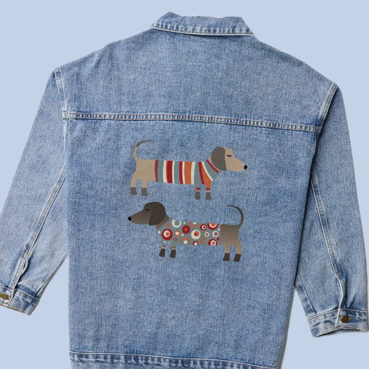 Dachshund Dog Denim Jacket