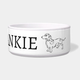 Dachshund Dog Design Custom Voerbakje