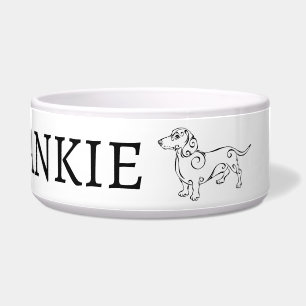 Dachshund Dog Design Custom Voerbakje