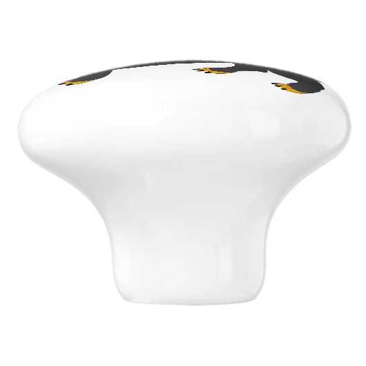 Dachshund Dog Design Keramische Knop (Zijkant)