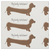Dachshund Dog Design Stof (Swatch)