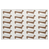 Dachshund Dog Design Stof (Fat Quarter)