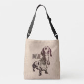 Dachshund dog - Doxie Crossbody Tas (Achterkant)