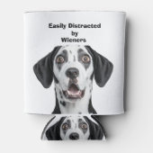 Dachshund Dog Easily Distracted by Wieners Blikjeskoeler (Voorkant)