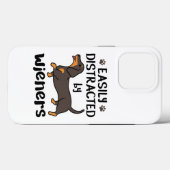 Dachshund Dog Easily Distracted by Wieners Case-Mate iPhone Case (Achterkant (horizontaal))