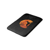Dachshund Dog en Moon Funny Halloween Costume Badmat (Gekanteld)