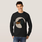 Dachshund Dog Face T-shirt (Voorkant volledig)