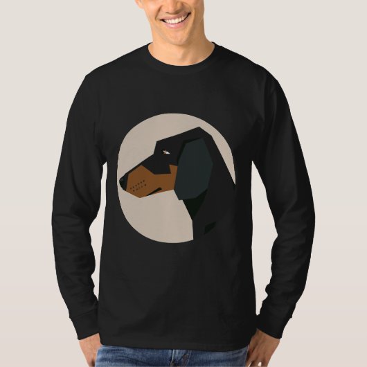 Dachshund Dog Face T-shirt (Voorkant)