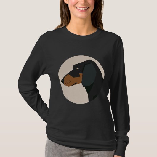 Dachshund Dog Face T-shirt (Voorkant)