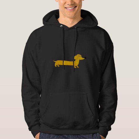 Dachshund Dog Fun Colorful Pattern Hoodie (Voorkant)
