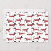 Dachshund Dog Fun Feestdagenkaart (Achterkant)