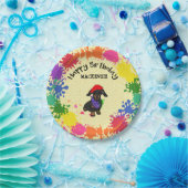 Dachshund Dog Fun Paint Art Birthday Party     Papieren Bordje (Feest)