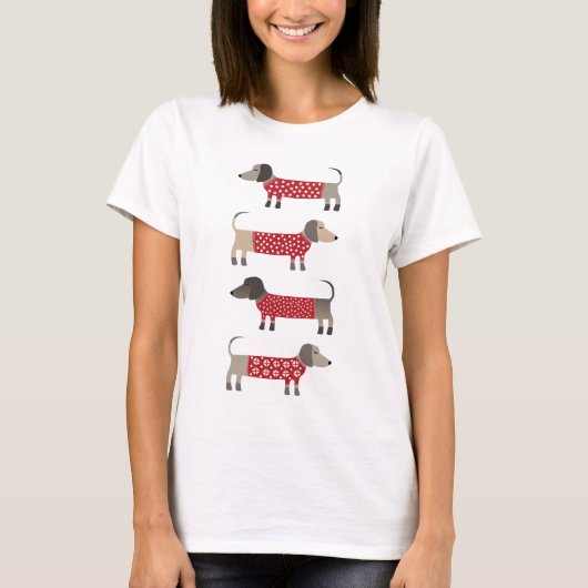Dachshund Dog Fun T-shirt (Voorkant)