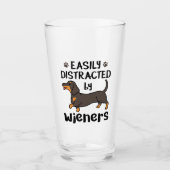 Dachshund Dog, gemakkelijk verstoord door Wenen Glas (Voorkant)