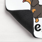 Dachshund Dog, gemakkelijk verstoord door Wenen Muismat (Hoek)