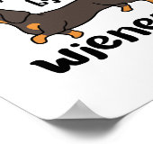 Dachshund Dog, gemakkelijk verstoord door Wenen Poster (Hoek)