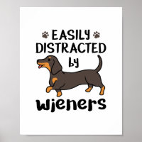 Dachshund Dog, gemakkelijk verstoord door Wenen