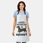 Dachshund Dog, gemakkelijk verstoord door Wenen Schort (Gedragen)