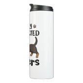 Dachshund Dog, gemakkelijk verstoord door Wenen Thermosbeker (Geroteerd rechts)