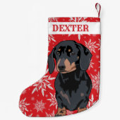 Dachshund Dog Gift Kleine Kerstsok (Achterkant)