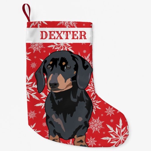 Dachshund Dog Gift Kleine Kerstsok (Voorkant)
