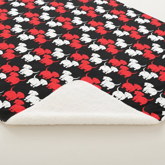 Dachshund Dog Gifts Sherpa Deken (3/4)