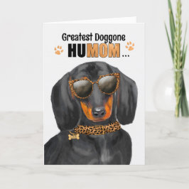 Dachshund Dog Greatest HuMOM Moederdag Feestdagen Kaart