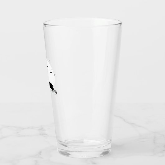 Dachshund Dog � Halloween Moon Silhouette Classic  Glas (Links)