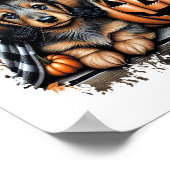 Dachshund Dog Halloween Poster (Hoek)
