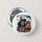 Dachshund Dog Halloween Ronde Button 5,7 Cm (Voorkant /achterkant)