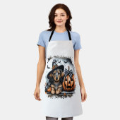 Dachshund Dog Halloween Schort (Gedragen)
