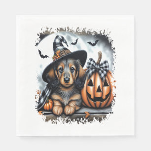 Dachshund Dog Halloween Servet