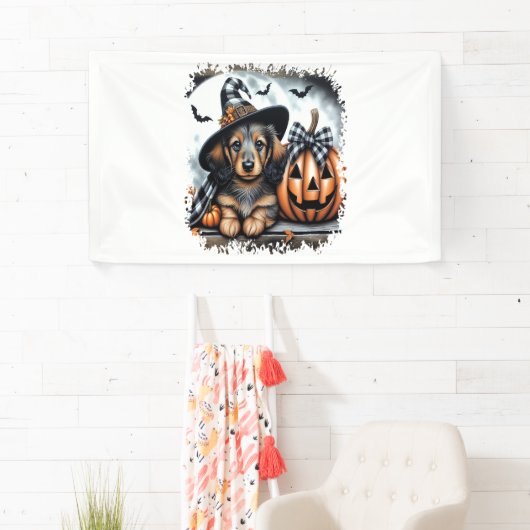 Dachshund Dog Halloween Spandoek (Insitu)