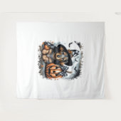 Dachshund Dog Halloween Wandkleed (Voorkant (horizontaal))