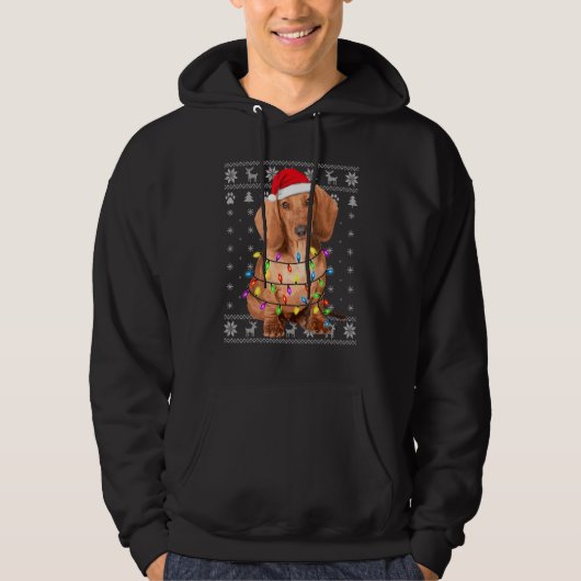 Dachshund Dog Hoodie (Voorkant)