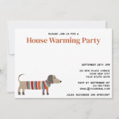 Dachshund Dog House Warming Party Aankondiging (Voorkant)