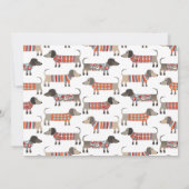 Dachshund Dog House Warming Party Aankondiging (Achterkant)