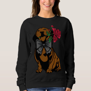 Dachshund Dog Idea Dachshund Gentlemen met Roos Trui