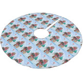 Dachshund Dog in sneeuwkersthondenhuis Kerstboom Rok (Gekanteld)