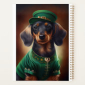 Dachshund Dog in St. Patrick's Day Dress Planner (Achterkant)