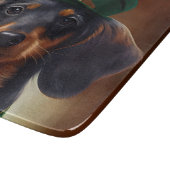 Dachshund Dog in St. Patrick's Day Dress Snijplank (Hoek)
