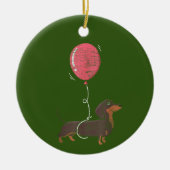 Dachshund Dog Keramisch Ornament (Voorkant)