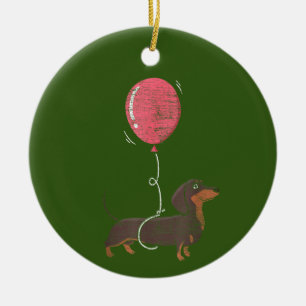 Dachshund Dog Keramisch Ornament