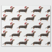 Dachshund Dog Kerstkerstkerstkerstkerstkerstkersth Cadeaupapier (Vlak)