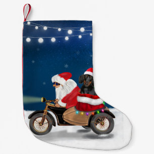 Dachshund Dog kerstkerstkerstman Kleine Kerstsok