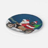 Dachshund Dog kerstkerstkerstman Papieren Bordje (Gekanteld)