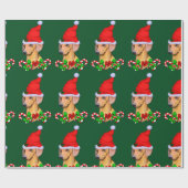 Dachshund Dog Kerstmis Cadeaupapier (Vlak)