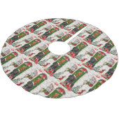 Dachshund Dog Kerstmis Kerstboom Rok (Gekanteld)